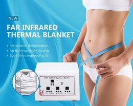 High quality 3 Zones FIR Sauna Heating Blanket Fat Burning Space Carbon Fibre Body Slim Wrap