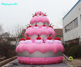 7m Giant Birthday Cake Advertising Inflatable Wedding Cakes for Anniversary Celebration