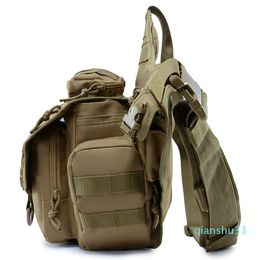 Atacado-tático Shoulder Strap Bag bolsa de viagem mochila Camera Designer Waistbag ACU Sports Saddle Bags