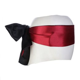 Sex Toys For Couples Eye Patch Mask Ribbon Bondage Products Flirting Blindfold Soft Silk Satin Double Layer Blind Masks Sleep Rest Wedding