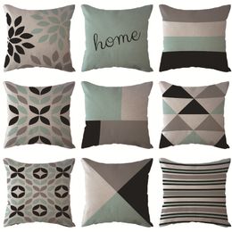 Home linen pillowcase 9 style warm car pillow geometric pattern sofa pillow cushion Bedding Supplies XD22763