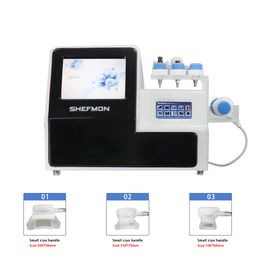 High Quality 2 In 1 Fat Freeing Cryolipolysis and Shockwave Massage Machine With Three Size Cryo Handles