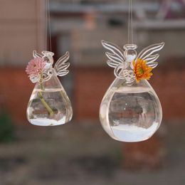 Angel Glass Hanging Vase Bottle Terrarium Hydroponic Container Plant Pot DIY Home Garden Decor 5cm*9cm Fast Shipping