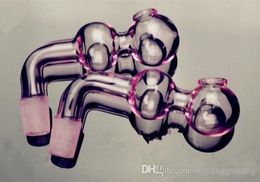 Hookah accessories [pink ball pot] angle Wholesale Glass bongs Oil Burner Glass Water Pipes Oil Rigs Smoking Free