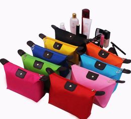 10 style Candy Colour folding dumplings bag cute dumplings cosmetic bag ingot type waterproof storage wash bag dc336