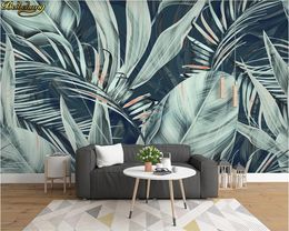 beibehang Custom wallpaper mural medieval hand-painted tropical rainforest flowers and birds wall paper home decor 3d wallpaper