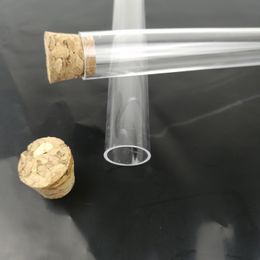 15x150mm Plastic Test Tube With Cork Stopper Clear ,Food Grade Cork Approved ,All Size Available In Our Sto