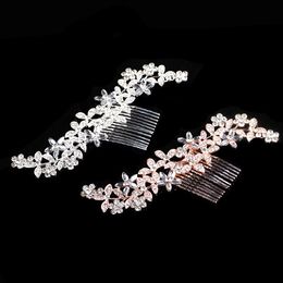 Bridal Wedding Tiaras Stunning Fine Comb Bridal Jewellery Accessories Gold rose gold and silvery hairpin for bride