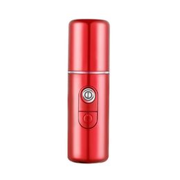 USB Portable Rechargable Face Sprayer Nano Facial Steamer Mist Sprayer Mini Lipstick Face Spray Steamer Travel Moisturising Skin Care Tool