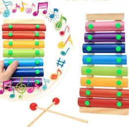 Wooden Hand Knocking Piano Toy Children Musical Instruments Kid Baby Xylophone Developmental Wooden Early childhood educational toys