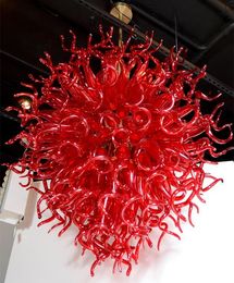 Pendant Lamps 100% Mouth Blown Borosilicate Murano Glass Art Chandeliers Pendant-Light Wedding Decorative Chandelier Modern Ceiling Lamp