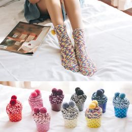 Autumn Winter Women Warm Socks Coral Velvet Fleece Lady Girls Casual t Women Fluffy Home Floor Socks