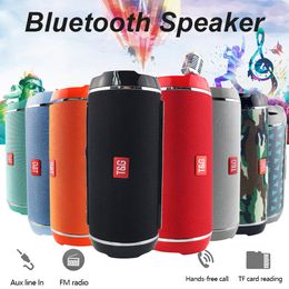 Hot TG116 Double Horn Cloth Net Bluetooth Wireless Speaker Mini Portable Speaker Support TF Card Hand-free Mic Stereo For Mobile Phone 2019