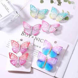 DIY 3D butterfly girls hair clips princess baby BB clips cute kids barrettes sweet designer hair accessories for kids baby accessories