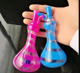 Color bar water bottle glass bongs accessories   , Glass Smoking Pipes colorful mini multi-colors Hand Pipes Best Spoon glass Pipe