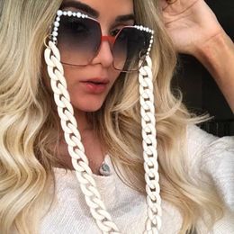 Fashion Sunglasses Chain Black And White String Trendy Eyeglasses Chains Eyewear Link 12pcs/lot