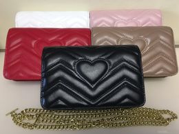 designer bag handbags purses Women Pu Leather Fashion Small Gold Chain Bag Crossbody Handbag Shoulder Messenger Bags 20cm