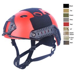 Outdoor Sports Airsoft Shooting PJ Fast Tactical Helmet Head Protection Paintabll Gear ABS Simple Version NO01-001