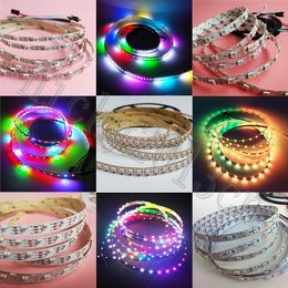 5V WS2812B IC LED Pixel Flexible Strip Light Tape 3535 5050 4020 SMD RGB Magic Full Colour Changing Chasing Individual Addressable Programmable IP30 Non Waterproof