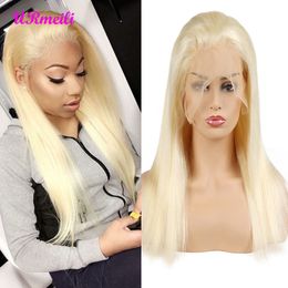 613 Blonde Lace Front Wigs 150% Lace Front Human Hair Wig Pre Plucked With Baby Hair Remy Tranasparent Lace Blonde Brazilian Wig