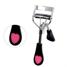 Peach heart handle eyelash clip with comb shape wide Angle while clip beauty makeup to roll become warped false eyelash curler tool DHL