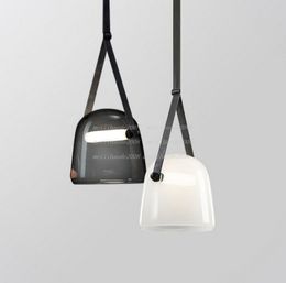 Modern Mona Glass Pendant Lights Led Belt Hanging Lamp for Living Room Bedroom Kitchen Fixtures Suspension Luminaire MYY