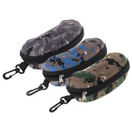 High Quality Fashion Glasses Box Zipper Portable Camouflage Sunglasses Case Optical Eyewear Accessory Glasses Case Holder