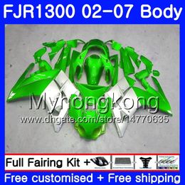 Yamaha FJR1300A 2001 2002 2003 2004 2005 2006 2007 2AAHM.39 FJR 1300 Yeşil Gümüş Sıcak FJR-1300 FJR1300 01 02 03 04 05 06 07 PERSALLAR