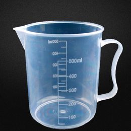 1000ML Lab Beaker Plastic Graduated Measuring Cup with Handle Household Kitchen Cooking Tool Wholesale