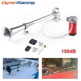loud train horn UK - 12V Super Loud 150dB Single Trumpet Air Horn Compressor for Car Truck Boat Train Horn Hooter For Auto Sound Signal