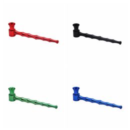 New Colourful Aluminium Alloy Mini Smoking Pipe Bamboo Shape Innovative Design Portable High Quality Removable Cleaning Hot Cake DHL