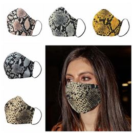 Fashion Leopard Print Face Masks Designer Mask Washable Dustproof Respirator Riding Cycling Men Women Outdoor Party Masks