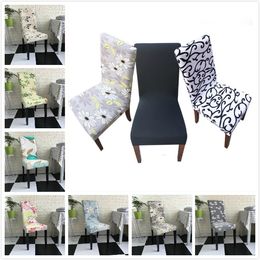 Cubiertas de silla de Spandex Coloridas cubiertas de sillas removibles Cubiertas de comedor del estiramiento Asador elástico para bodas Banquete Party Hotel