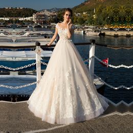 Vintage Boho Wedding Dress 2020 Cap Sleeves Vestido de Noiva Robe de Mariee Backless with Sweep Train Wedding Gowns287N