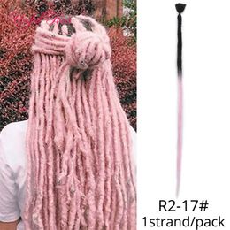 20inch Soft Dreadlocks Dreads Extensions Hair Crochet Braids Hairstyle Ombre Colour Synthetic Braided Synthetic Braiding Hair Extensions