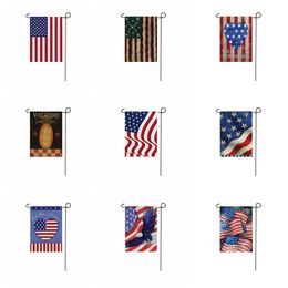 New Garden Flag 13 American national flags patterns double digital printing home decoration flag polyester material T3I5769
