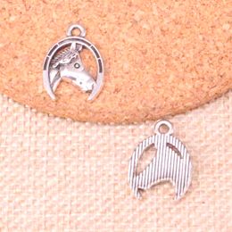67pcs Charms horse head in horseshoe 21*15mm Antique Making pendant fit,Vintage Tibetan Silver,DIY Handmade Jewelry