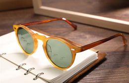 Men Women 45 Mm 47 Mm 2size Ov 5186 Vintage Polarised Sunglasses Ov5186 Retro Gregory Peck Brand Sun Glasses Eyewear Gift