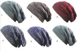 Winter Casual Cotton Knit Hats For Women Men Baggy Beanie Hat Crochet Slouchy Oversized Ski Cap Warm fashion beanies cap