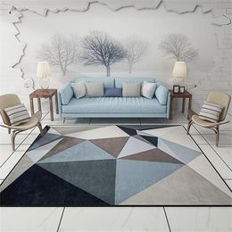 Современные треугольники Геометрические салон гостиной декоративный ковер для ковров на полу дверной коврик для ванной комнаты кухонная зона ковра серый