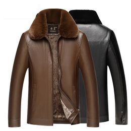 Classic Mens Faux Leather Jackets Men Jacket High Quality Classic Motorcycle Bike Jackets Male Plus Thick Coats