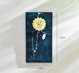 Simple country flower language pendant creative background wall hanging room small Jewellery wall mural wall decoration