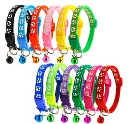 Easy Wear Cat Dog Collar With Bell Adjustable Buckle Dog Collar Cat Puppy Pet Supplies Cat Dog Accessories Small Wholesale DHl Free