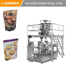 Multihead Weigher Cookie Biscuits Doypack Packaging Machine Convenient and Practical Granule Vertical Give Bag Packing Machine