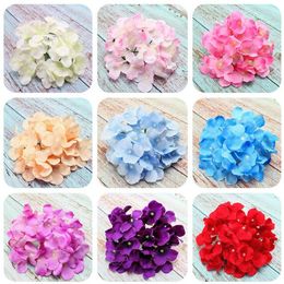 Weeding flower wall Artificial Hydrangea Flowers head Diameter about 15-19cm Home and wedding Ornament Decoration free shipping