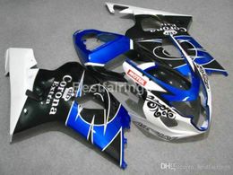 High quality fairing kit for SUZUKI GSXR600 GSXR750 2004 2005 white blue black GSXR 600 750 K4 K5 fairings WE21