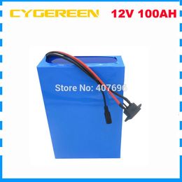 High quality 500W lithium ion 12v 100ah rechargeable 12V 3S Li ion ebike Battery with 50A BMS 12.6V 5A charger EU US no tax