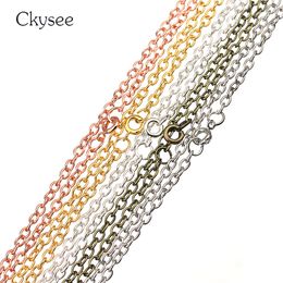 5//10 mètre de gros trouver en acier inoxydable argent 2//3//4//5mm Rolo Chaîne en vrac