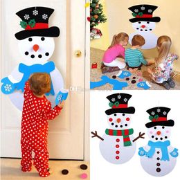 Lovely Cartoon Non-Woven Fabrics Felt Snowman Felt DIY Craft Funny Handcraft For Christmas Snowman Pendant Ornaments YD0431