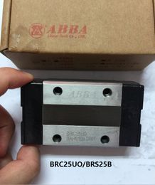 4pcs/lot Original Taiwan ABBA BRC25UO BRS25B Slider Narrow Block Linear Rail Guide Bearing for CNC Router Laser Machine 3D printer